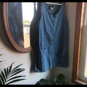 Dark wash jean dress